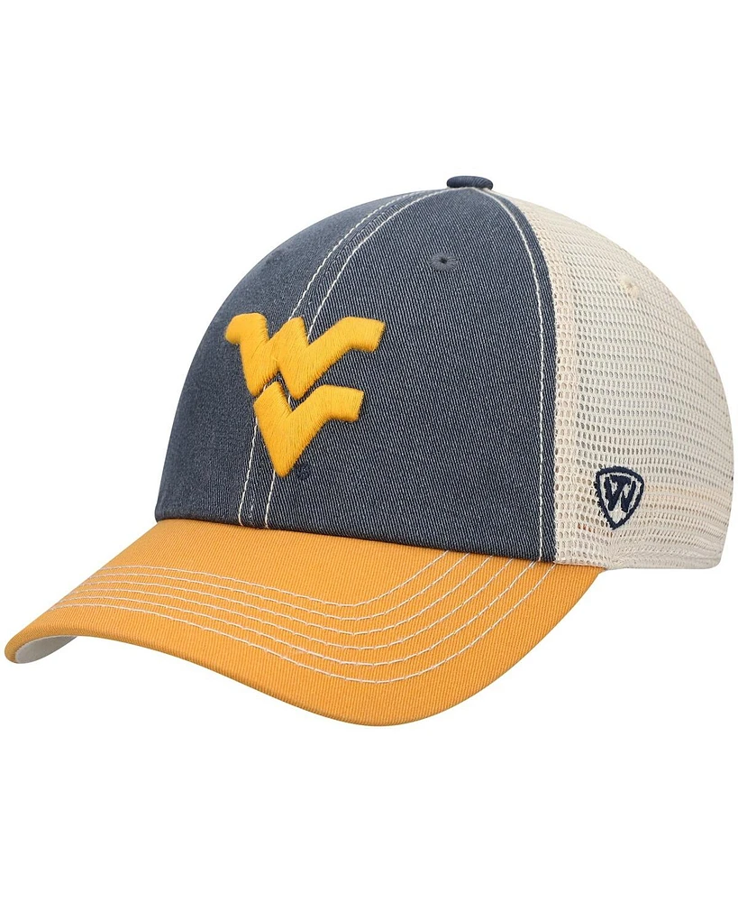 Men's Top of the World Navy West Virginia Mountaineers Offroad Trucker Adjustable Hat