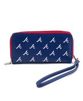 Women's Atlanta Braves Zip-Around Wristlet Wallet