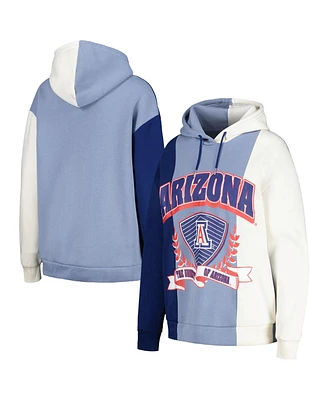 Women's Gameday Couture Navy Arizona Wildcats Hall of Fame Colorblock Pullover Hoodie