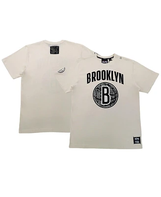 Men's and Women's Nba x Two Hype Cream Brooklyn Nets Culture & Hoops T-shirt