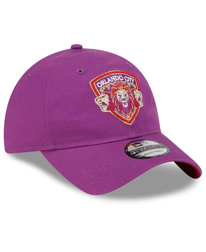 Men's New Era Purple Orlando City Sc Jersey Hook 9TWENTY Adjustable Hat