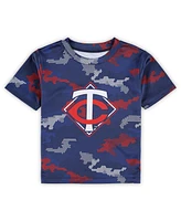 Toddler Boys and Girls Outerstuff Navy Minnesota Twins Field Ball T-shirt Shorts Set