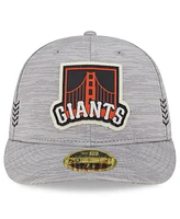 Men's New Era Gray San Francisco Giants 2024 Clubhouse Low Profile 59FIFTY Fitted Hat