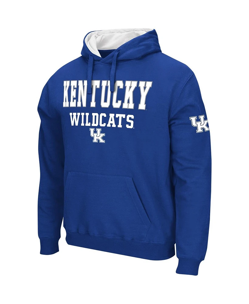 Men's Colosseum Royal Kentucky Wildcats Sunrise Pullover Hoodie