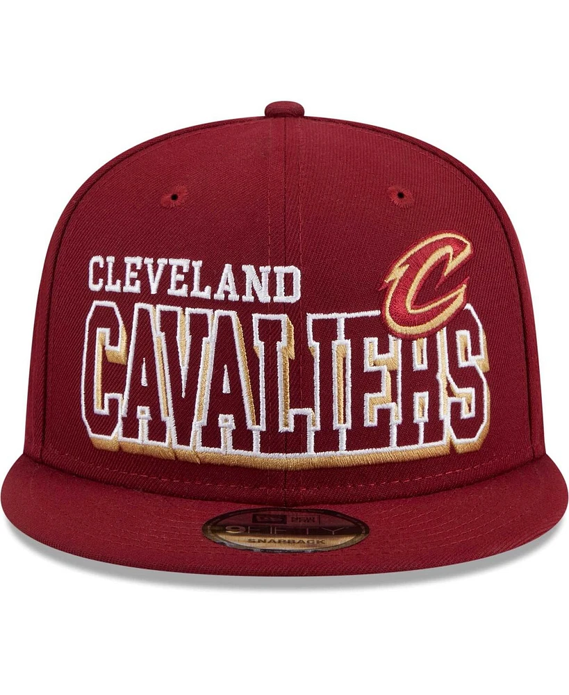 Men's New Era Wine Cleveland Cavaliers Gameday 59FIFTY Snapback Hat