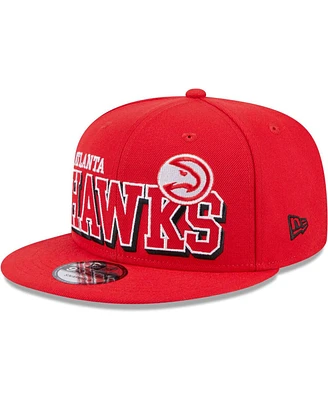 Men's New Era Red Atlanta Hawks Gameday 59FIFTY Snapback Hat