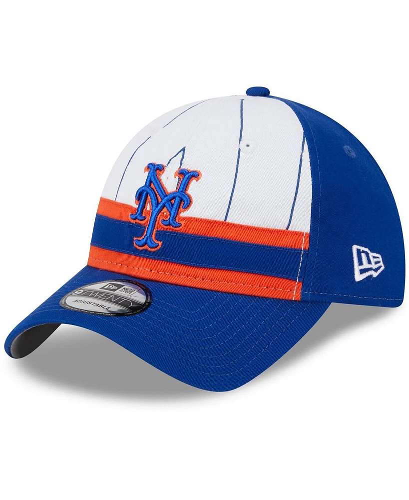 Youth Boys and Girls New Era White New York Mets 2024 Batting Practice 9TWENTY Adjustable Hat