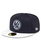 Youth Boys and Girls New Era Navy New York Yankees 2024 Batting Practice 59FIFTY Fitted Hat