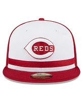 Men's New Era White Cincinnati Reds 2024 Batting Practice 59FIFTY Fitted Hat
