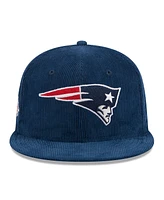 Men's New Era Navy England Patriots Throwback Cord 59FIFTY Fitted Hat