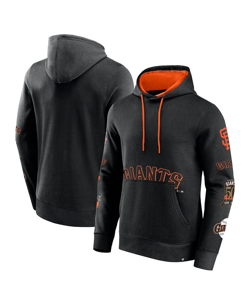 Men's Fanatics Black San Francisco Giants Wild Winner Pullover Hoodie