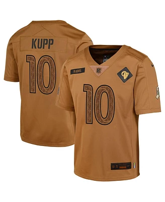 Big Boys Nike Cooper Kupp Brown Distressed Los Angeles Rams 2023 Salute To Service Limited Jersey