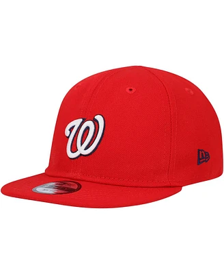 Baby Boys and Girls New Era Red Washington Nationals My First 9FIFTY Adjustable Hat