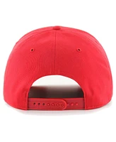 Men's '47 Brand Red Chicago Bulls Overhand Logo Hitch Adjustable Hat
