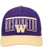 Men's '47 Brand Purple Washington Huskies Double Header Hitch Adjustable Hat