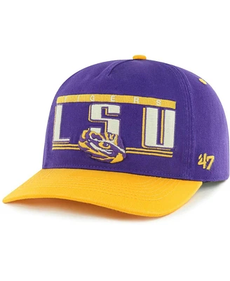 Men's '47 Brand Purple Lsu Tigers Double Header Hitch Adjustable Hat