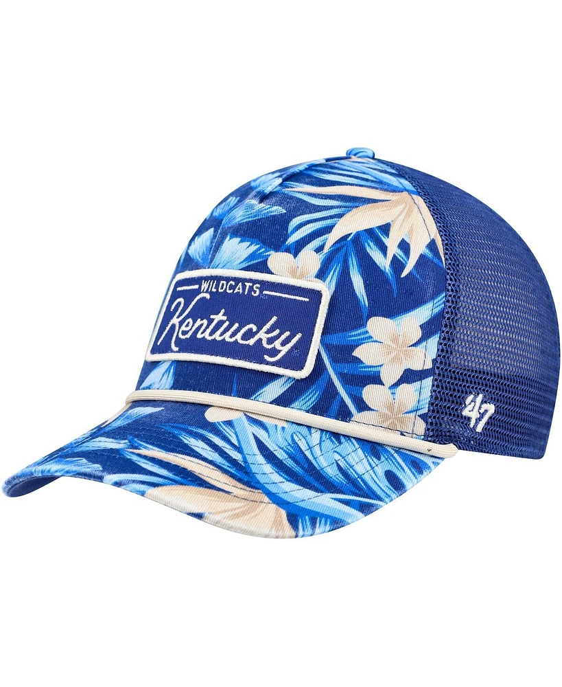 Men's '47 Brand Royal Kentucky Wildcats Tropicalia Hitch Adjustable Hat