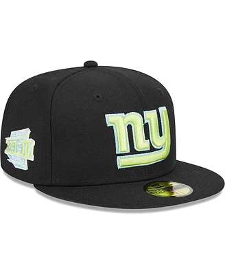 Men's New Era Black New York Giants Multi 59FIFTY Fitted Hat