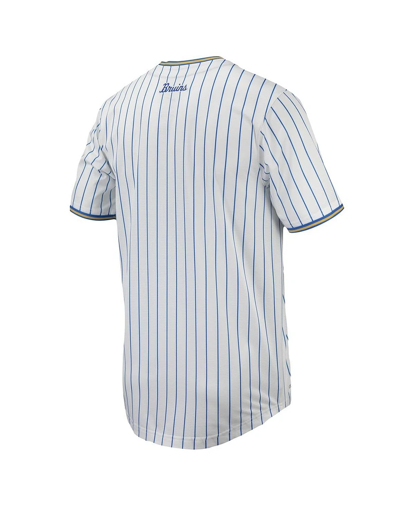 Men's Nike White Ucla Bruins Pinstripe Replica Baseball Jersey