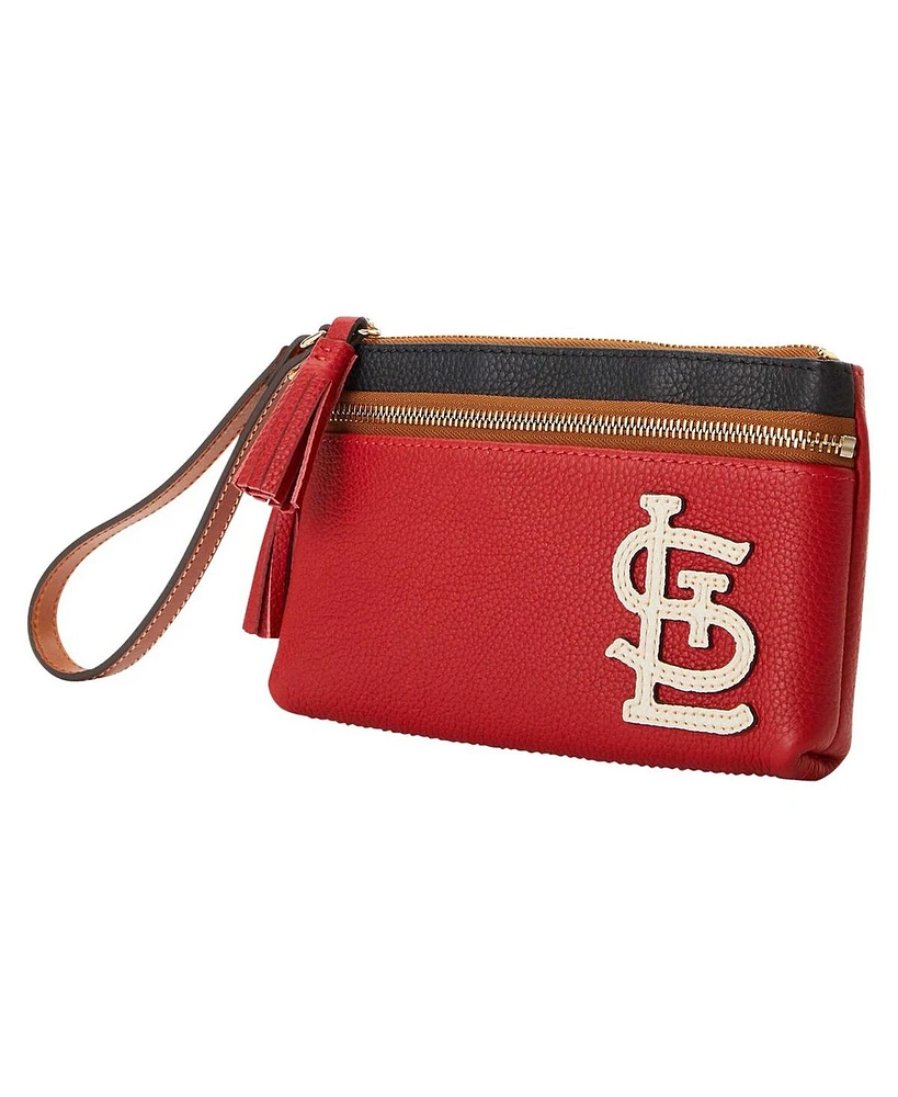 Men's and Women's Dooney & Bourke St. Louis Cardinals Infield Double-Zip Wristlet