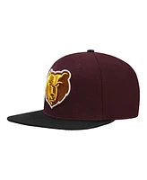 Men's Pro Standard Maroon, Black Memphis Grizzlies Gold Rush 2-Tone Snapback Hat