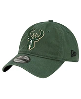 Men's New Era Hunter Green Milwaukee Bucks Team 2.0 9TWENTY Adjustable Hat