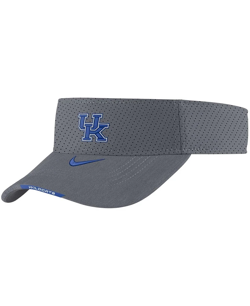 Men's Nike Gray Kentucky Wildcats 2021 Sideline Performance Visor