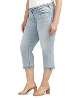 Silver Jeans Co. Plus Size Britt High-Rise Curvy-Fit Capri Jeans