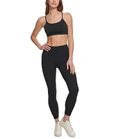 Dkny Women's High-Waisted Side-Logo 7/8 Leggings