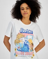 Love Tribe Juniors' Malibu Barbie Graphic Crewneck T-Shirt