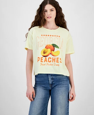 Grayson Threads, The Label Juniors' Peaches Graphic T-Shirt