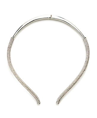 Kleinfeld Faux Stone Pave Hinged Collar Necklace