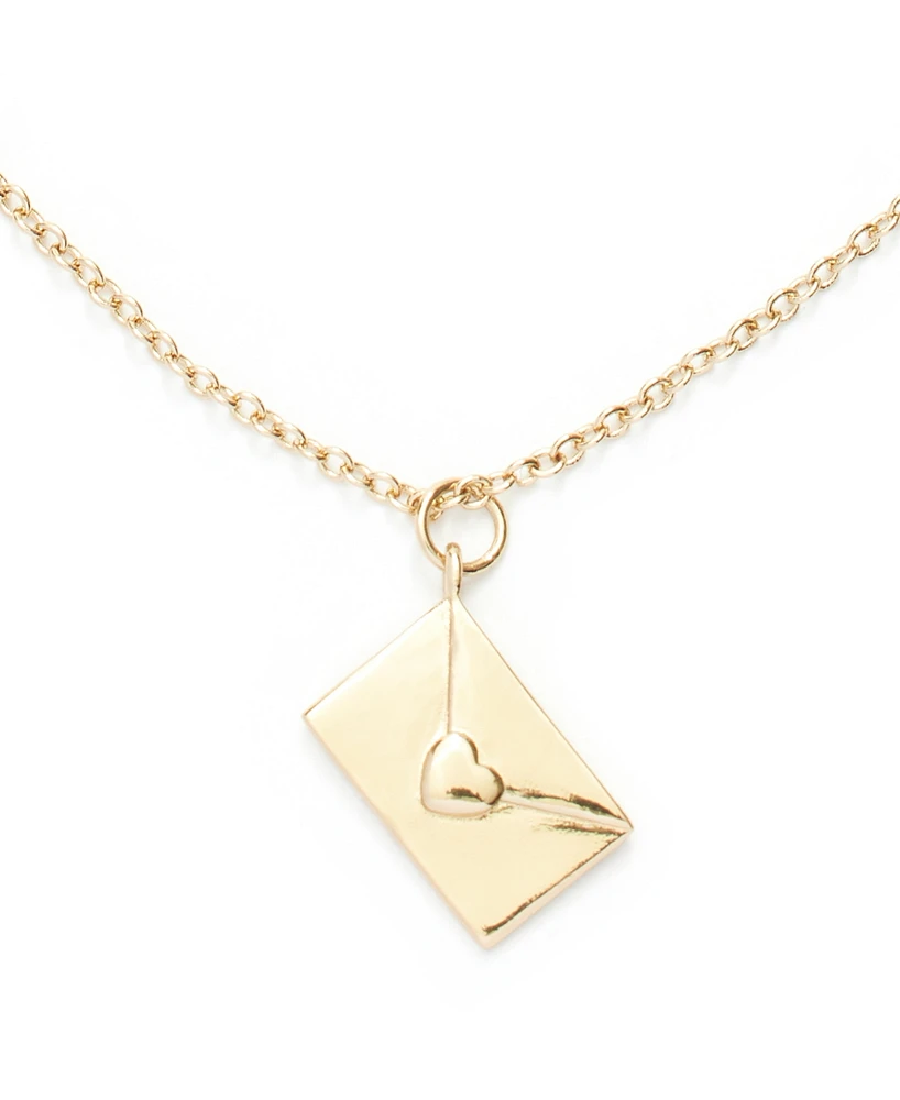 Kleinfeld Gold-Tone Love Letter Pendant Necklace