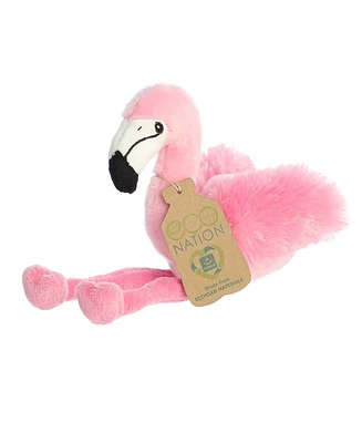 Aurora Small Eco Softies Flamingo Eco Nation Eco-Friendly Plush Toy Pink 8.5"