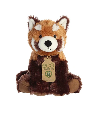 Aurora Medium Eco Hugs Red Panda Eco Nation Eco-Friendly Plush Toy Brown 9.5"