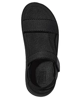 FitFlop Women's Surff Two-Tone Webbing or Leather Back-Strap Sandals