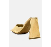 London Rag Lovebug Triangular Block Heel Sandals