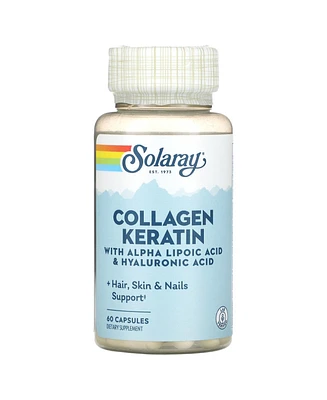 Solaray Collagen Keratin with Alpha Lipoic Acid & Hyaluronic Acid - 60 Capsules