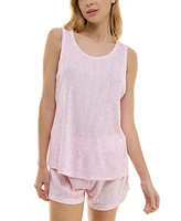 Roudelain Women's 2-Pc. Pointelle Tank Pajamas Set