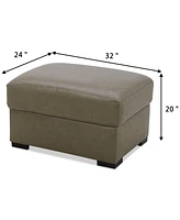 Radley 32" Leather Ottoman, Created for Macy's