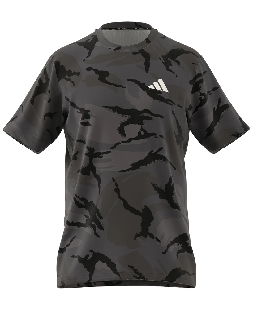 adidas Men's Short Sleeve Crewneck Camo Print T-Shirt