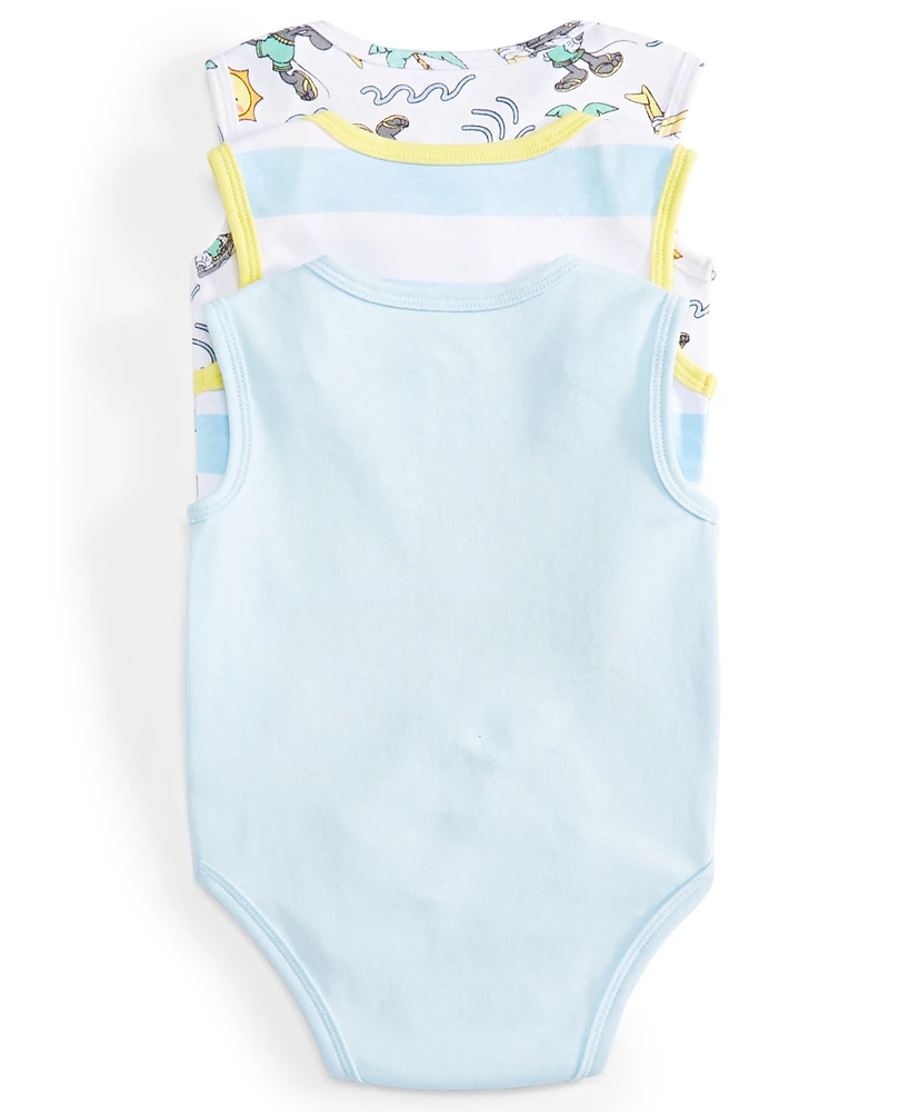 Disney Baby Mickey Mouse Surf Bodysuits, Pack of 3