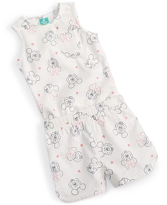 Disney Baby Minnie & Mickey Mouse Printed Tank Top Shorts, 2 Piece Set