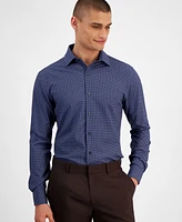 Alfani Men's Slim-Fit 4-Way Stretch Medallion Dress Shirt, Created for Macy's