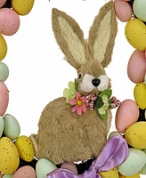 National Tree Company 16" Egg Wreath with Bunny Center