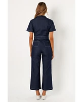 Demi Contrast Stitch Jumpsuit