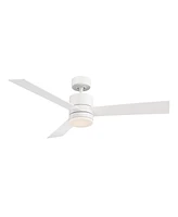 Modern Forms Axis Flush Mount Smart Ceiling Fan - 52" (Matte White)