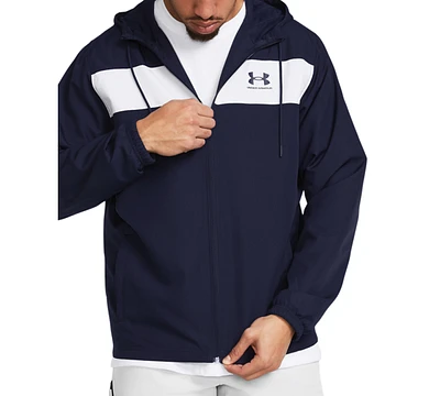 Under Armour Men's Sportstyle Full-Zip Hooded Windbreaker