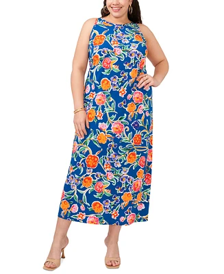 Vince Camuto Plus Floral Sleeveless Maxi Dress