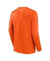 Men's Fanatics Orange New York Islanders 2024 Nhl Stadium Series Authentic Pro Long Sleeve Tech T-shirt